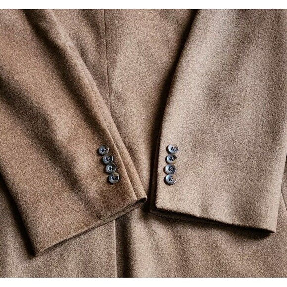 SAMUELSOHN SB Como Sports Coat 42L Long Brown Blazer Wool Silk Cashmere - Picture 6 of 13